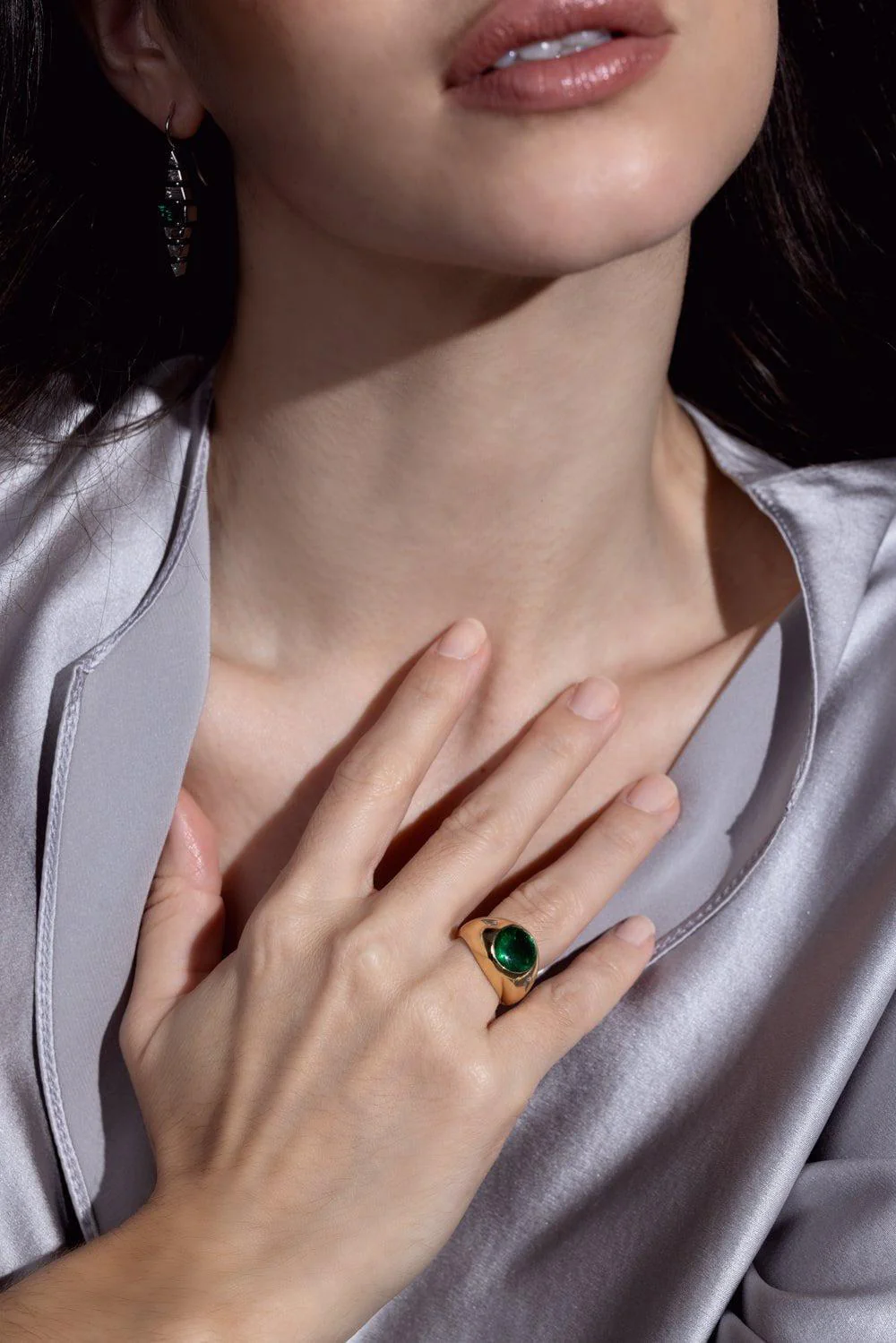 Emerald Diamond Ring - Image 3
