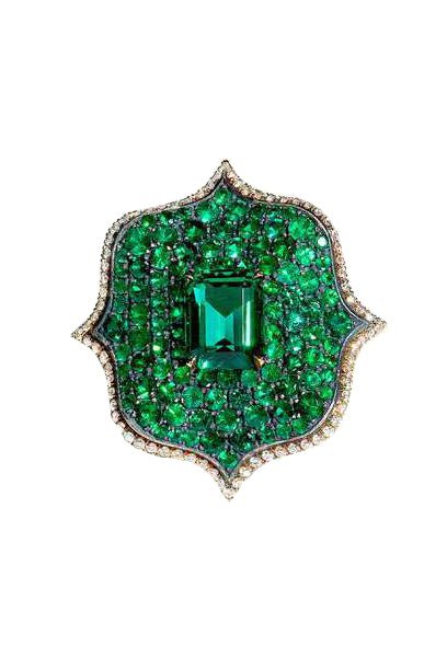 Lotus Emerald Ring - Image 6