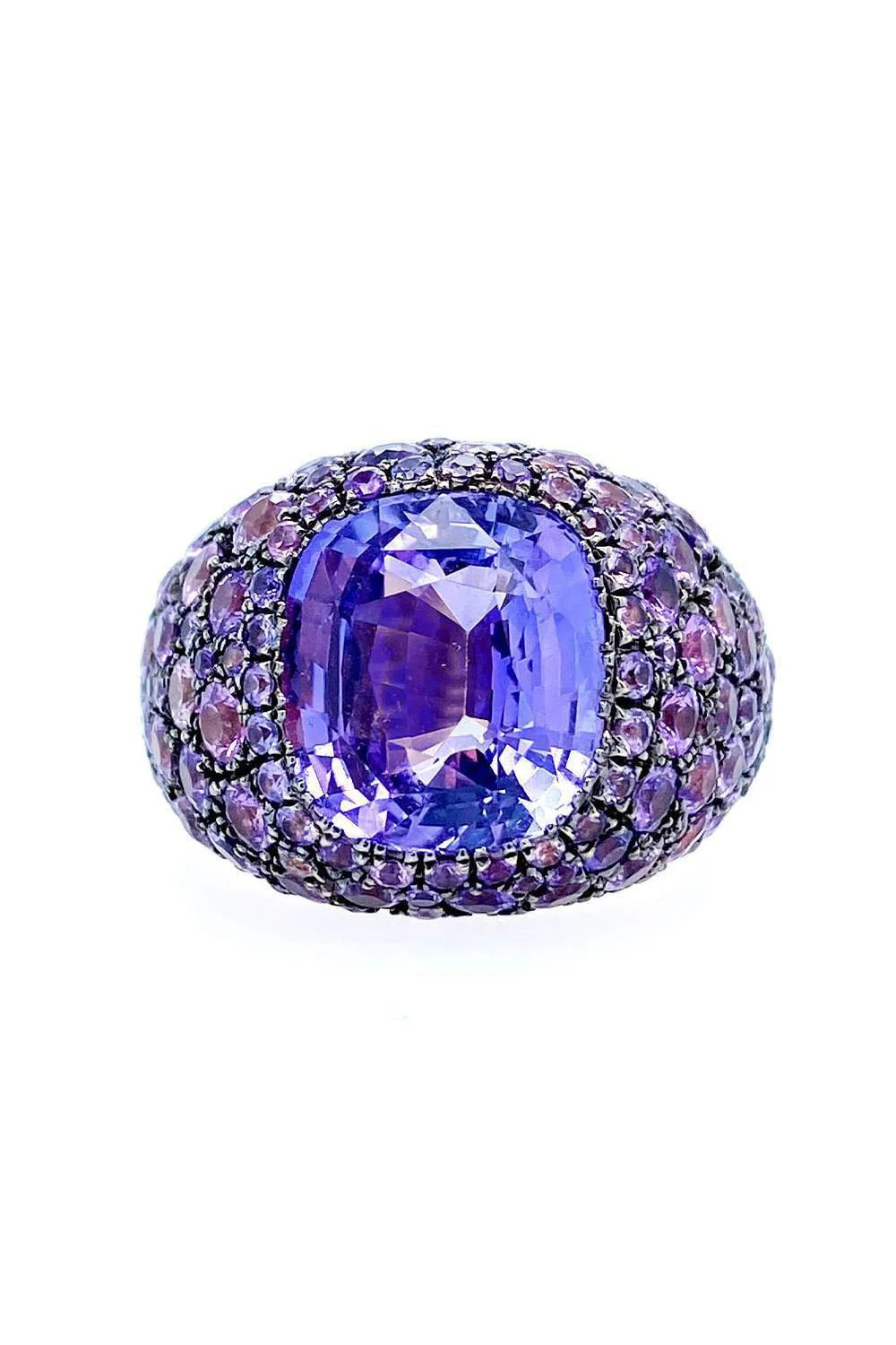 Monochrome Purple Sapphire Ring
