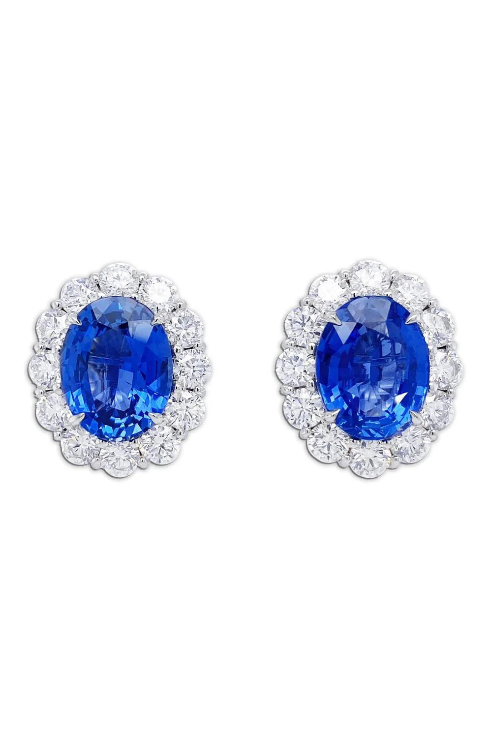 Sapphire Diamond Earrings