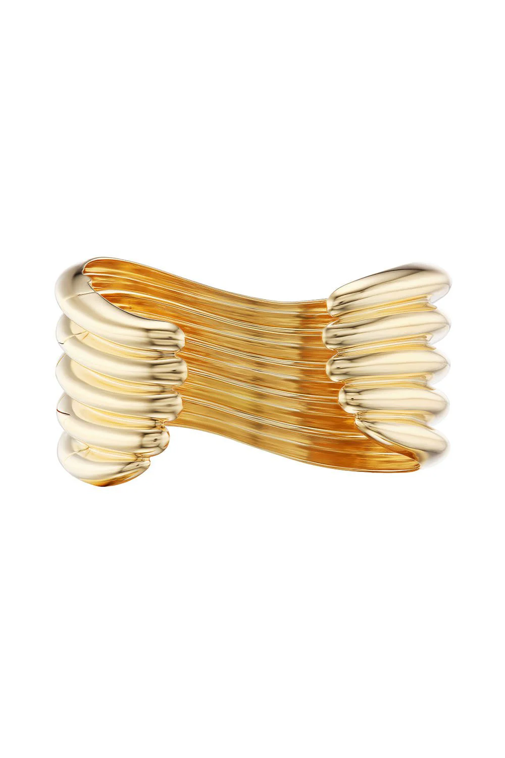 La Ola Five Tiered Wave Cuff Bracelet - Image 6