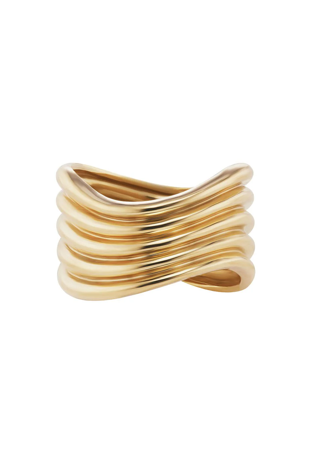 La Ola Five Tiered Wave Ring