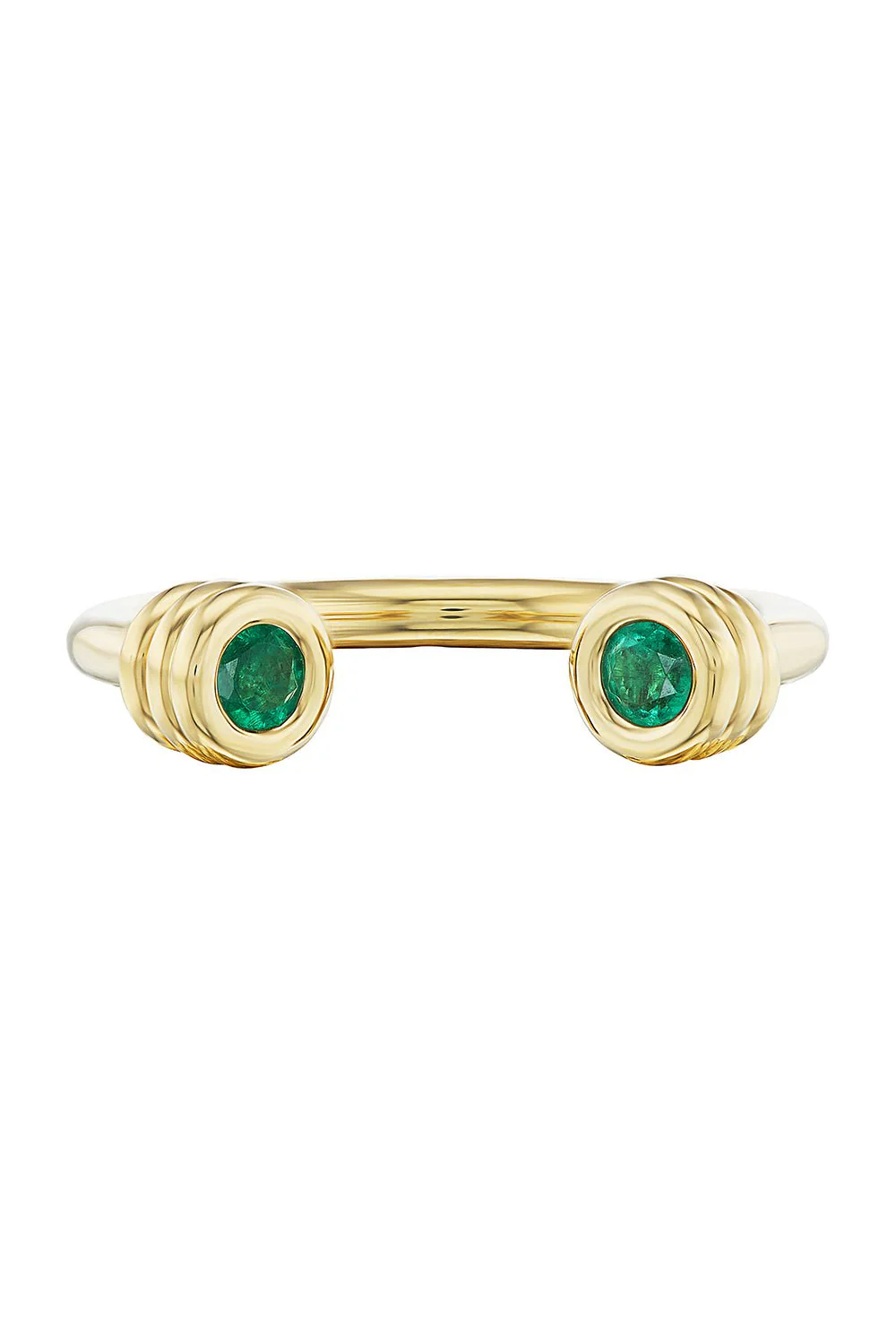 Open Grotto Emerald Ring