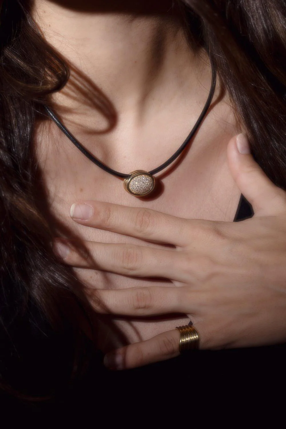 Scuba Leather Choker Necklace - Image 3