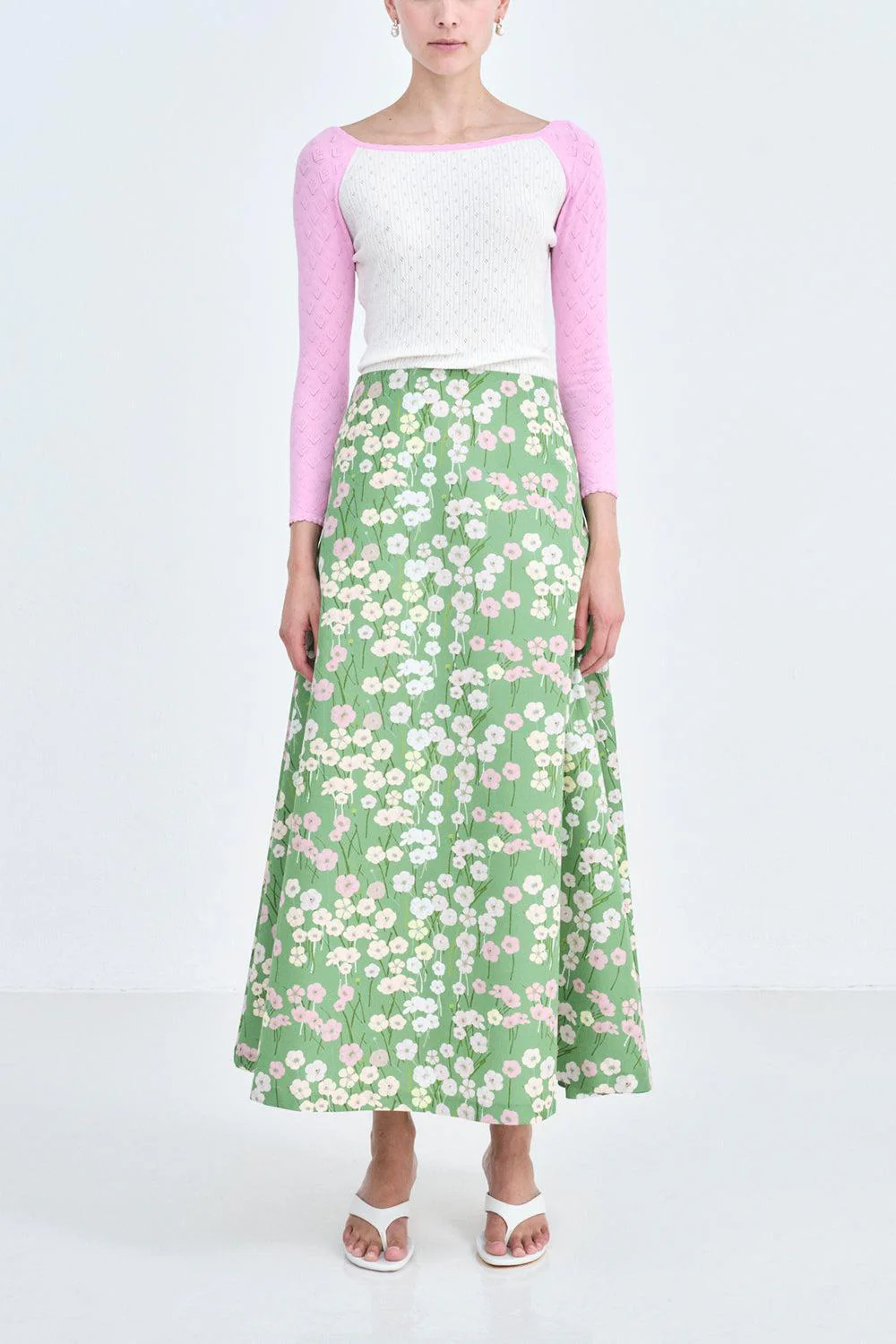Caswell Skirt - Buttercups Meadow Green - Image 2
