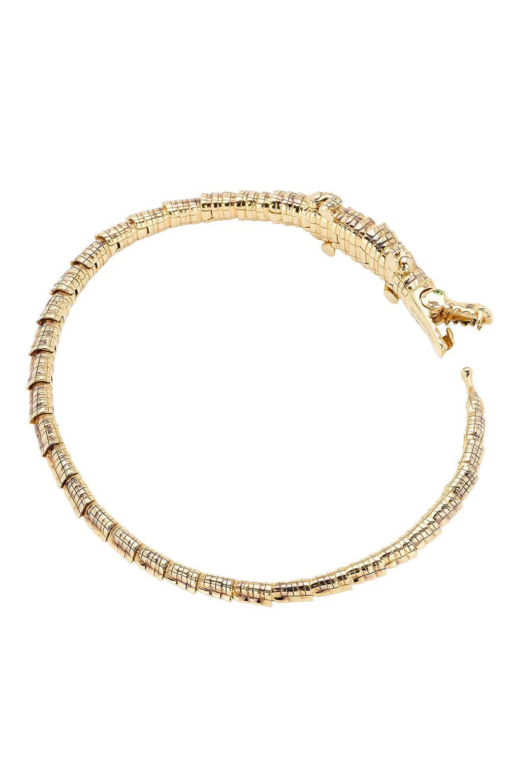 Thin Alligator Wrap Bracelet - Image 3