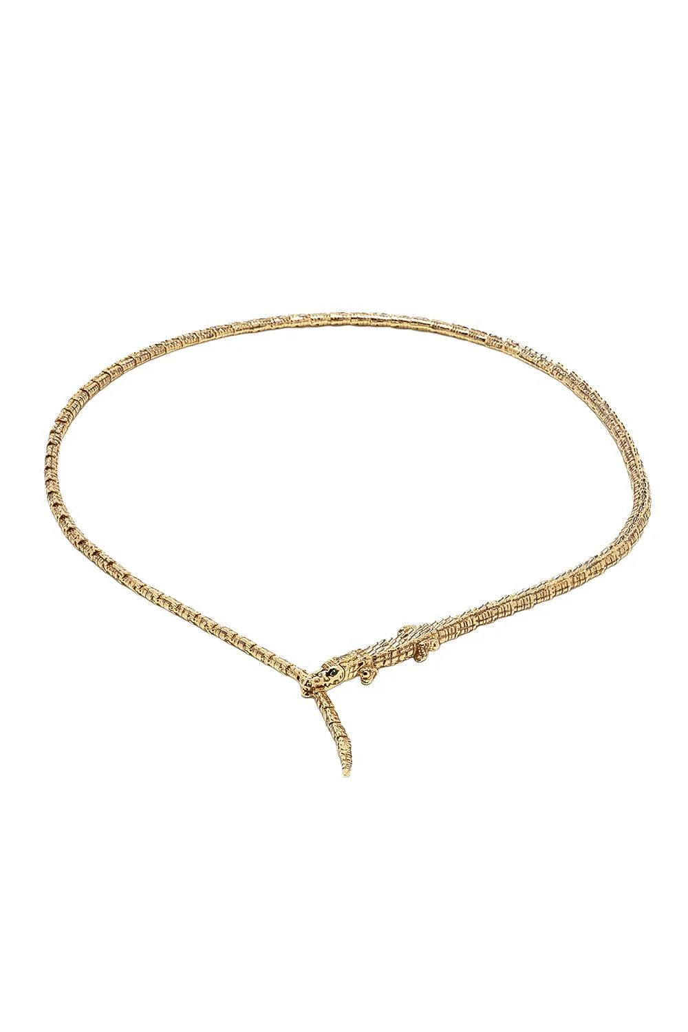 Thin alligator Wrap Necklace - Image 3