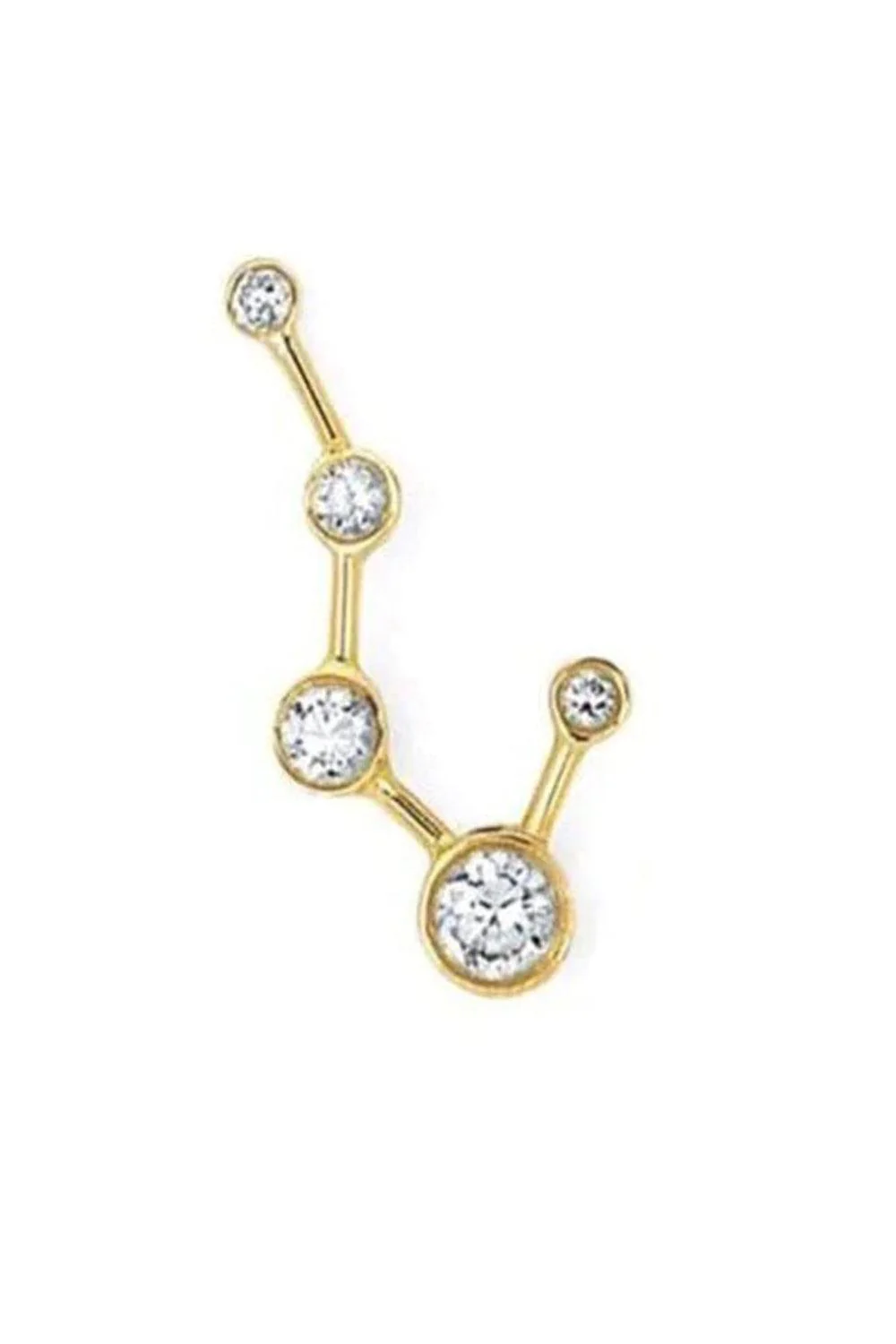 Big Dipper Diamond Constellation Stud
