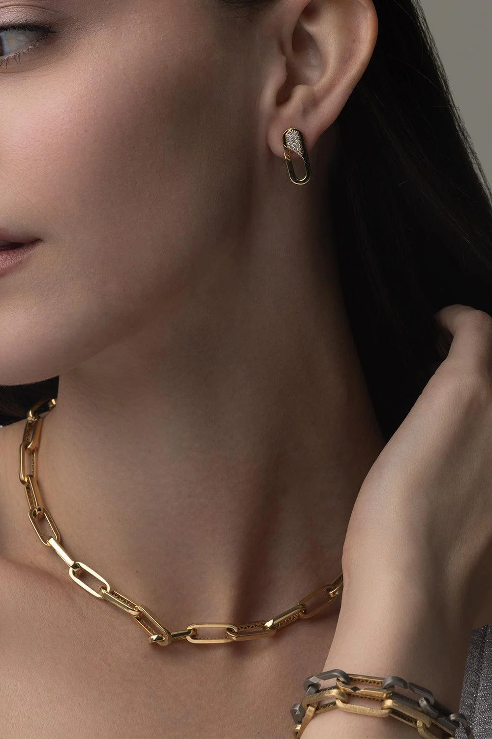 Medium Link Paperclip Necklace - Image 3