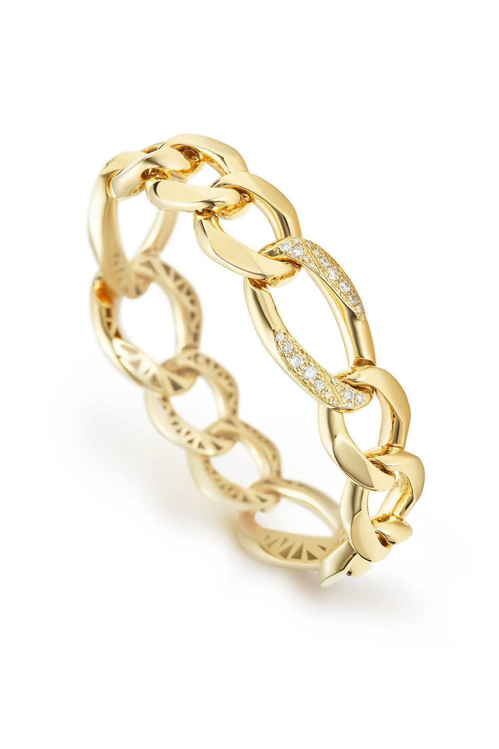 Three Diamond Link Bracelet - Image 5