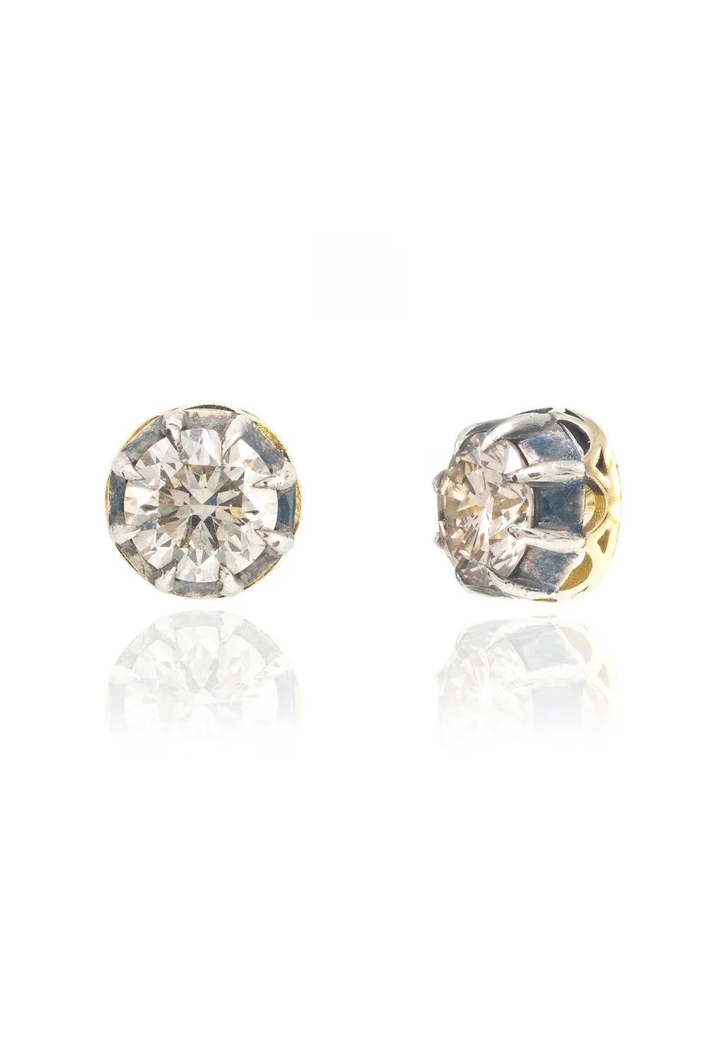 Black Diamond Stud Earrings