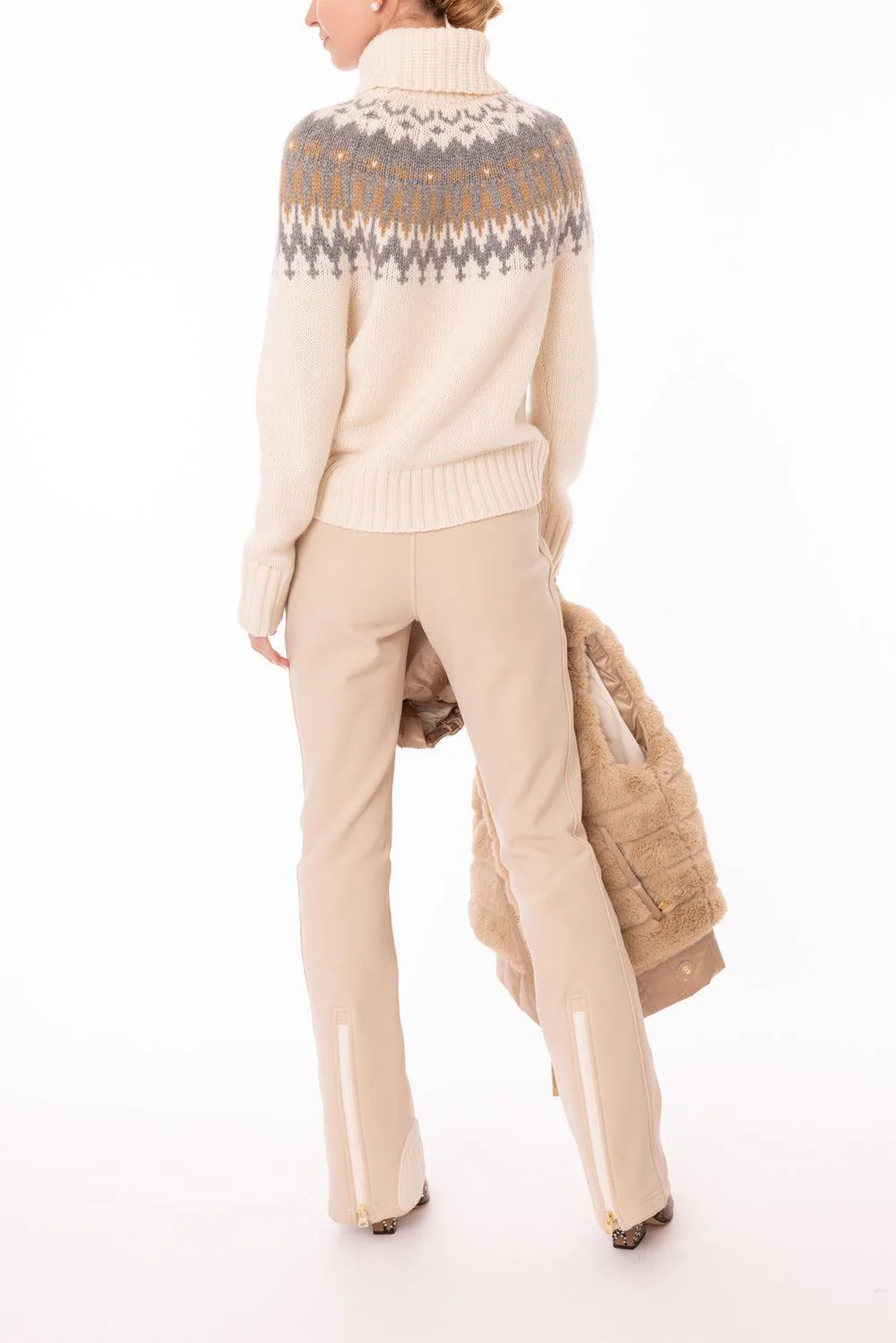 Ingrid Turtleneck Sweater - Eggshell - Image 3