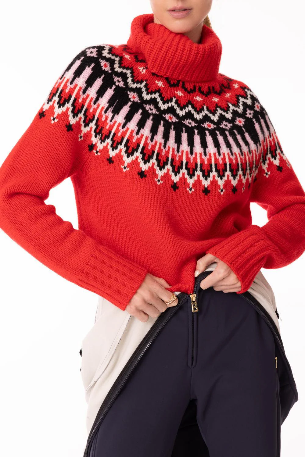 Ingrid Turtleneck Sweater - Fast Red - Image 3