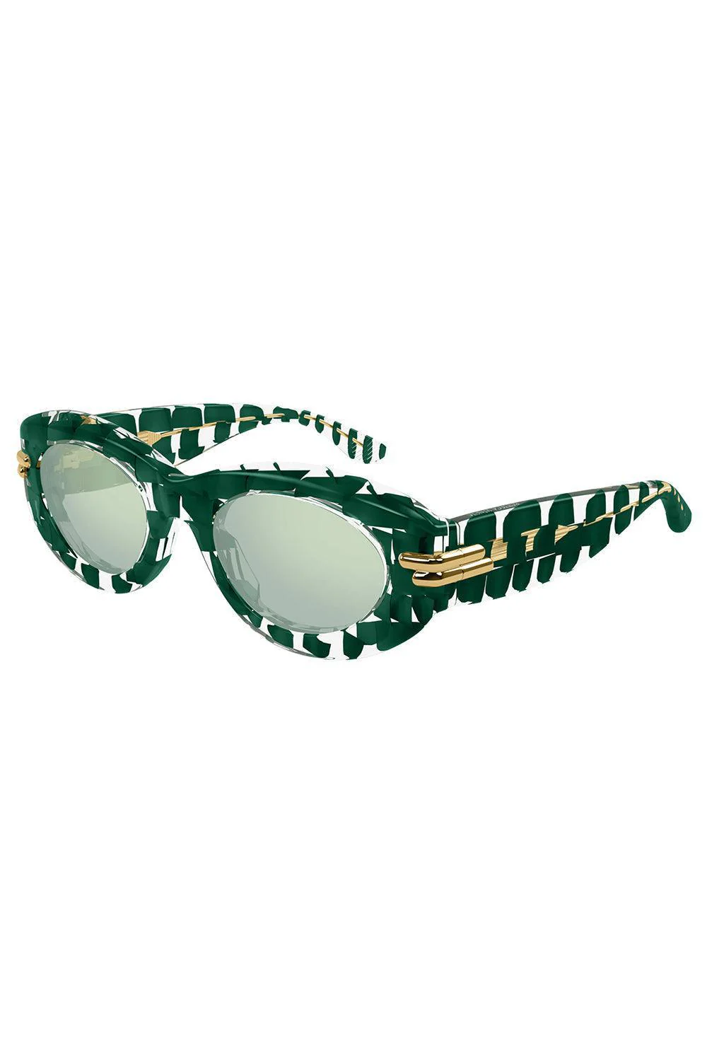 Oval Sunglasses - Green - Image 5