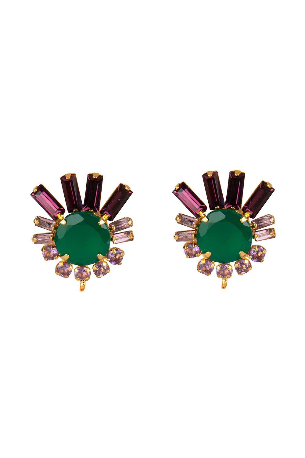 Amethyst Onyx Earrings - Image 3