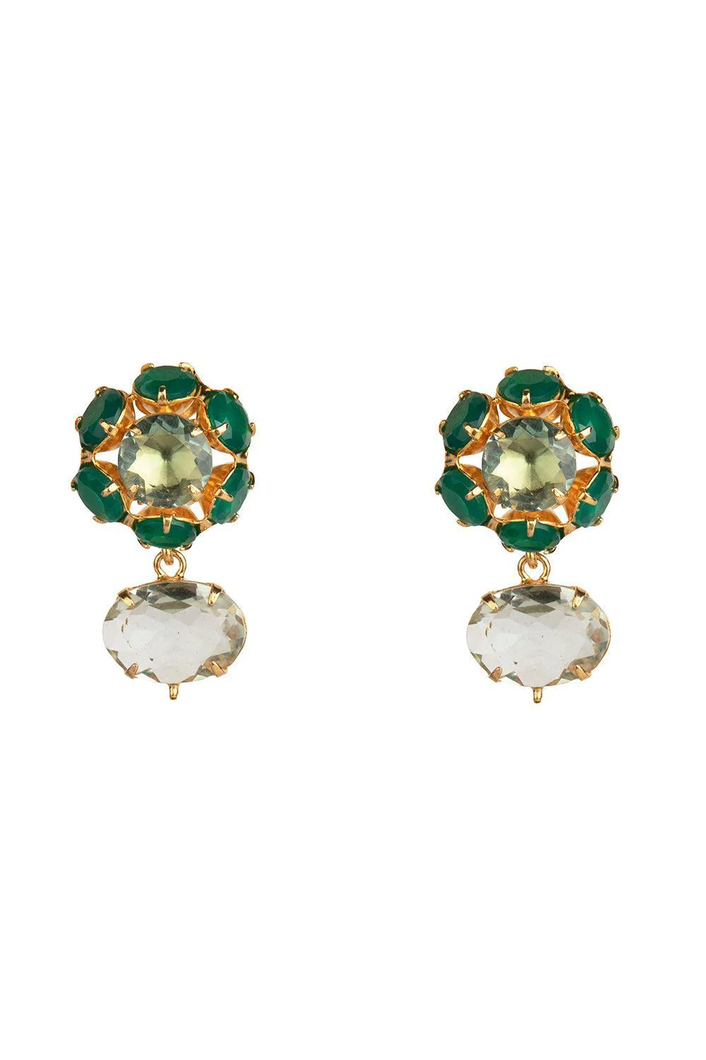 Amethyst Onyx Green Odessa Earrings - Image 6