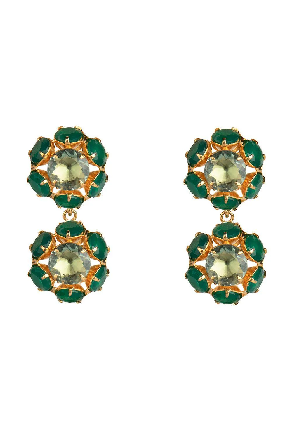 Amethyst Onyx Green Odessa Earrings - Image 7