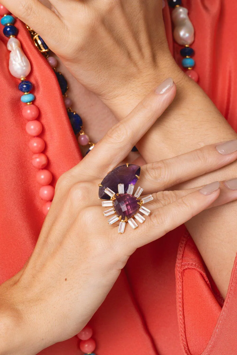 Amethyst Quartz Abigail Ring - Image 2
