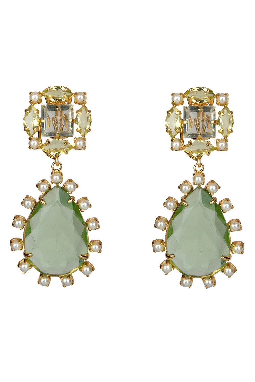 Amethyst Quartz Armani Earrings