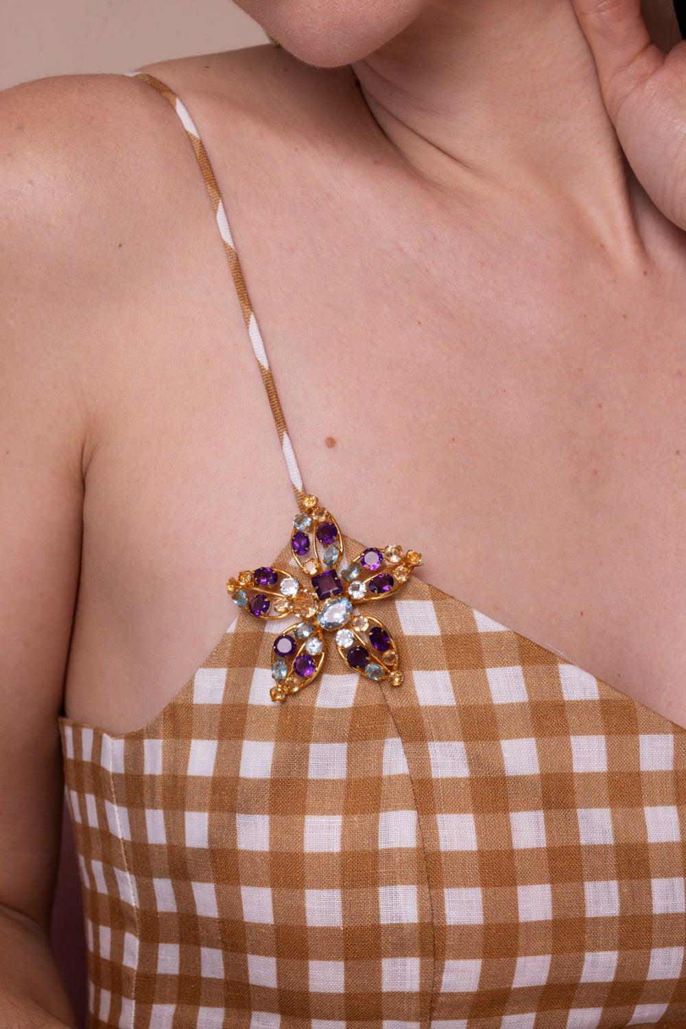Amethyst Quartz Brooch - Image 3