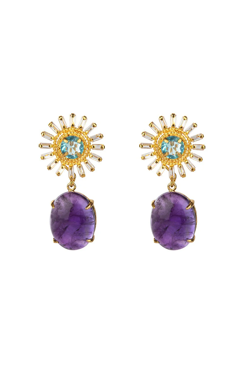 Amethyst Quartz Earrings