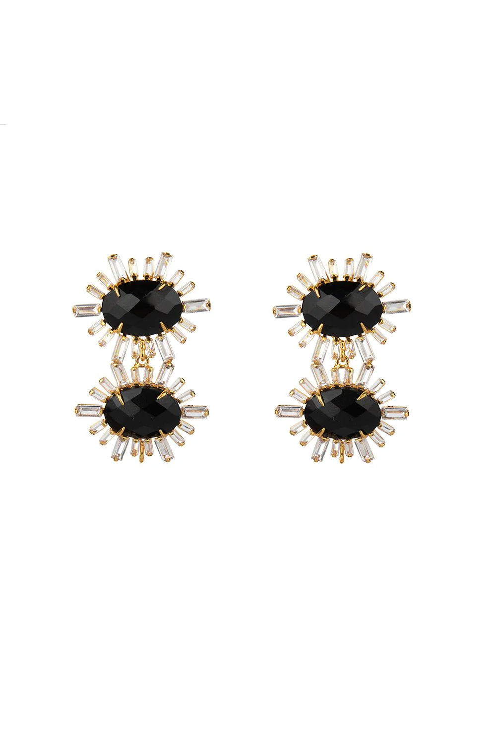 Black Onyx Drop Earrings - Image 4