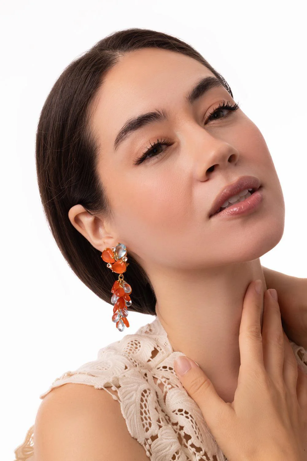 Carnelian Brilliant Earrings - Image 3