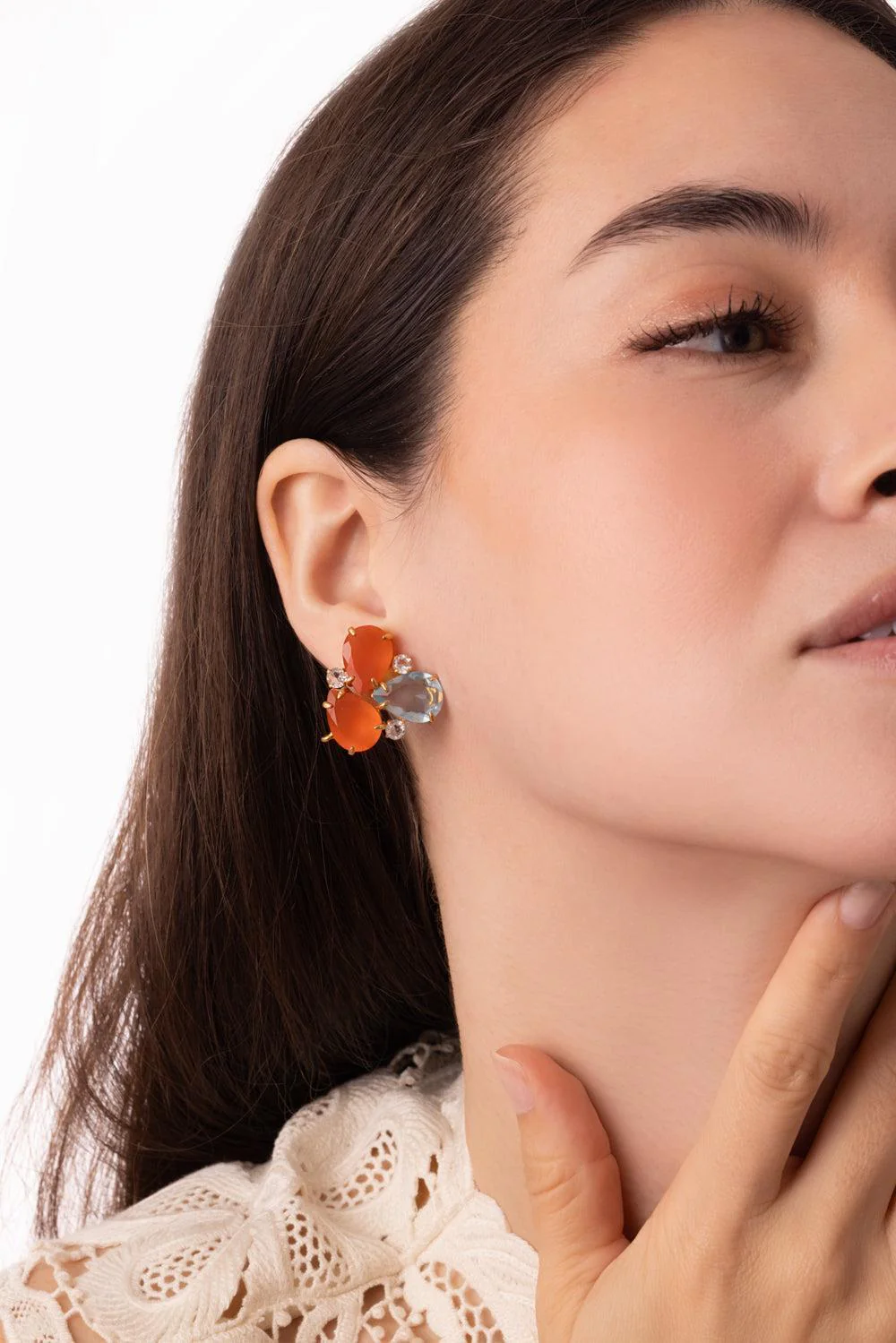 Carnelian Brilliant Earrings - Image 4