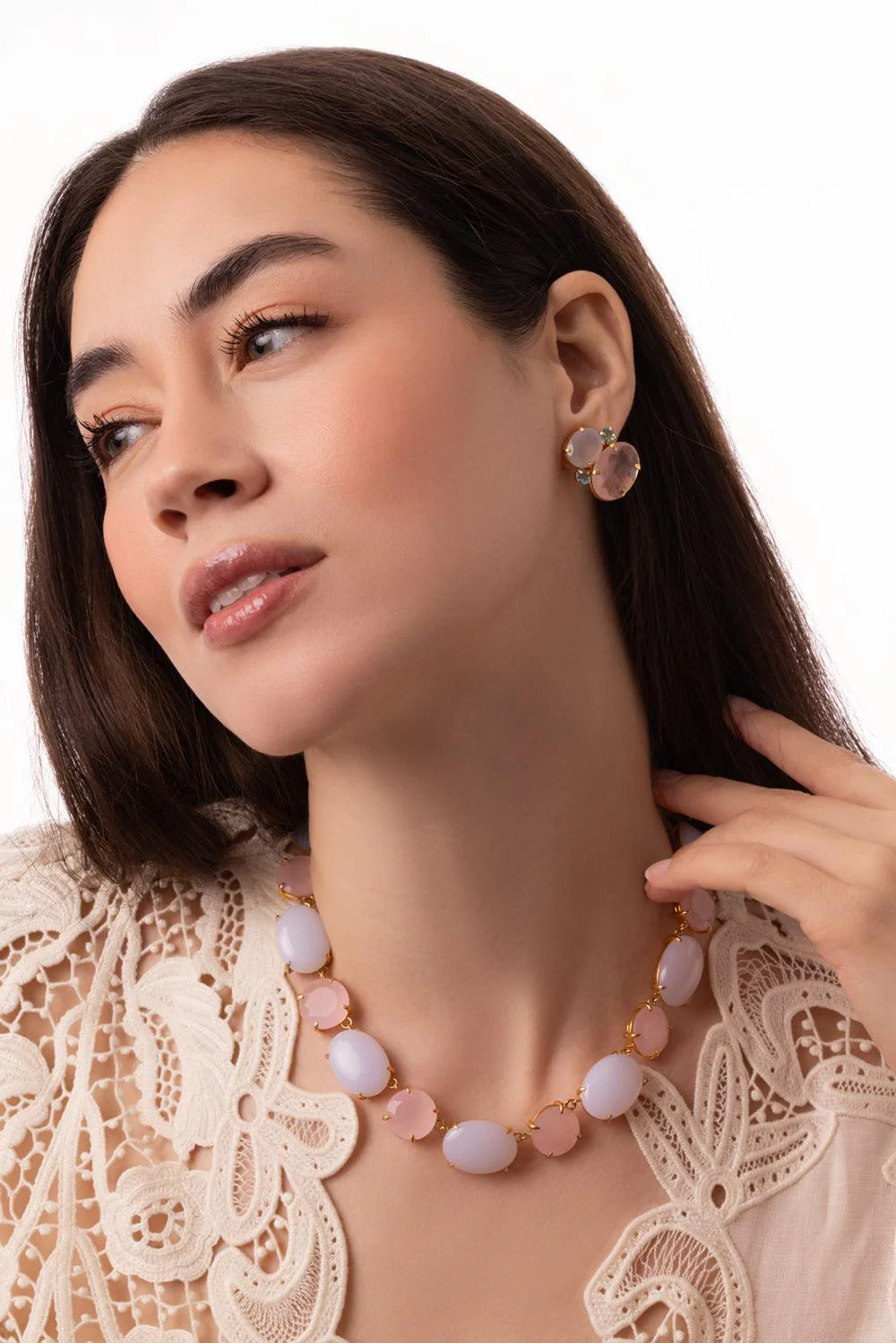 Chalcedony Riviere Necklace - Image 4