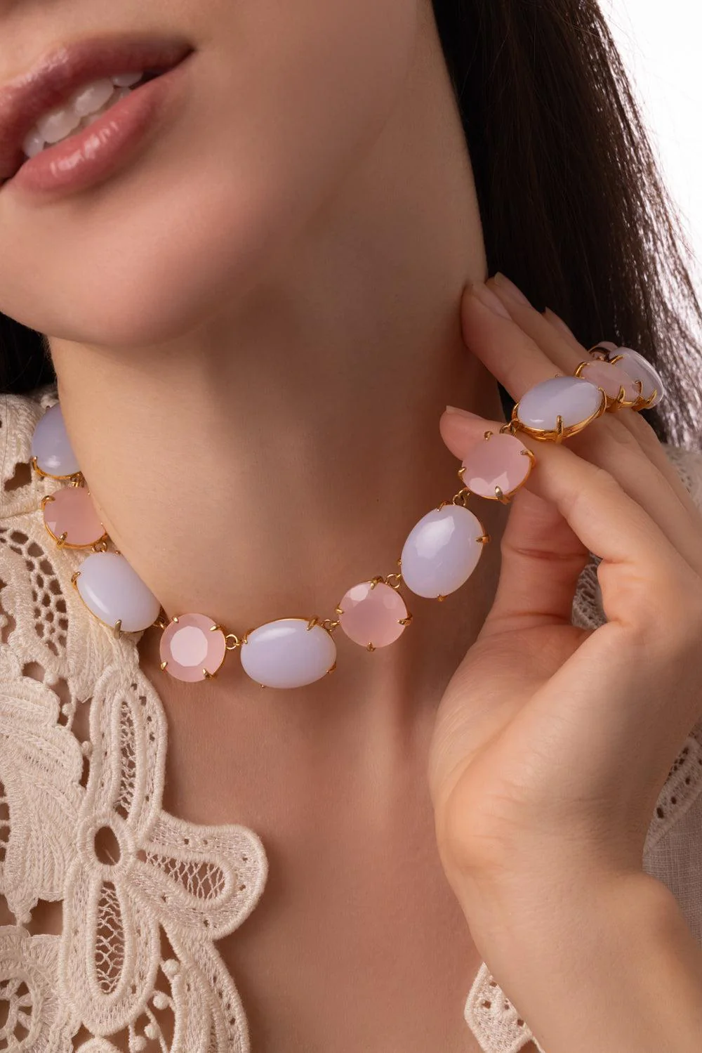 Chalcedony Riviere Necklace - Image 5