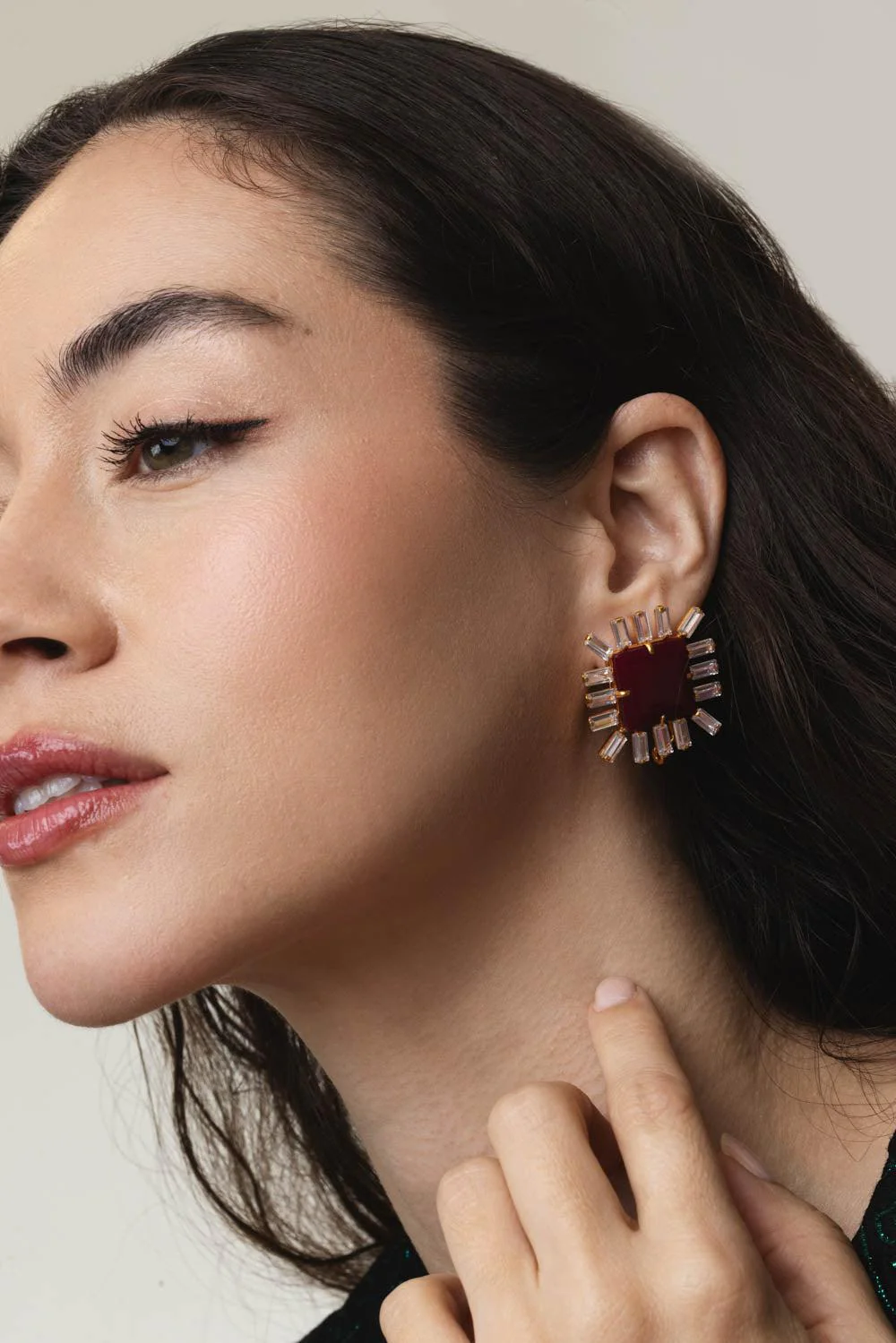 Corrundum Cz Earrings - Image 2