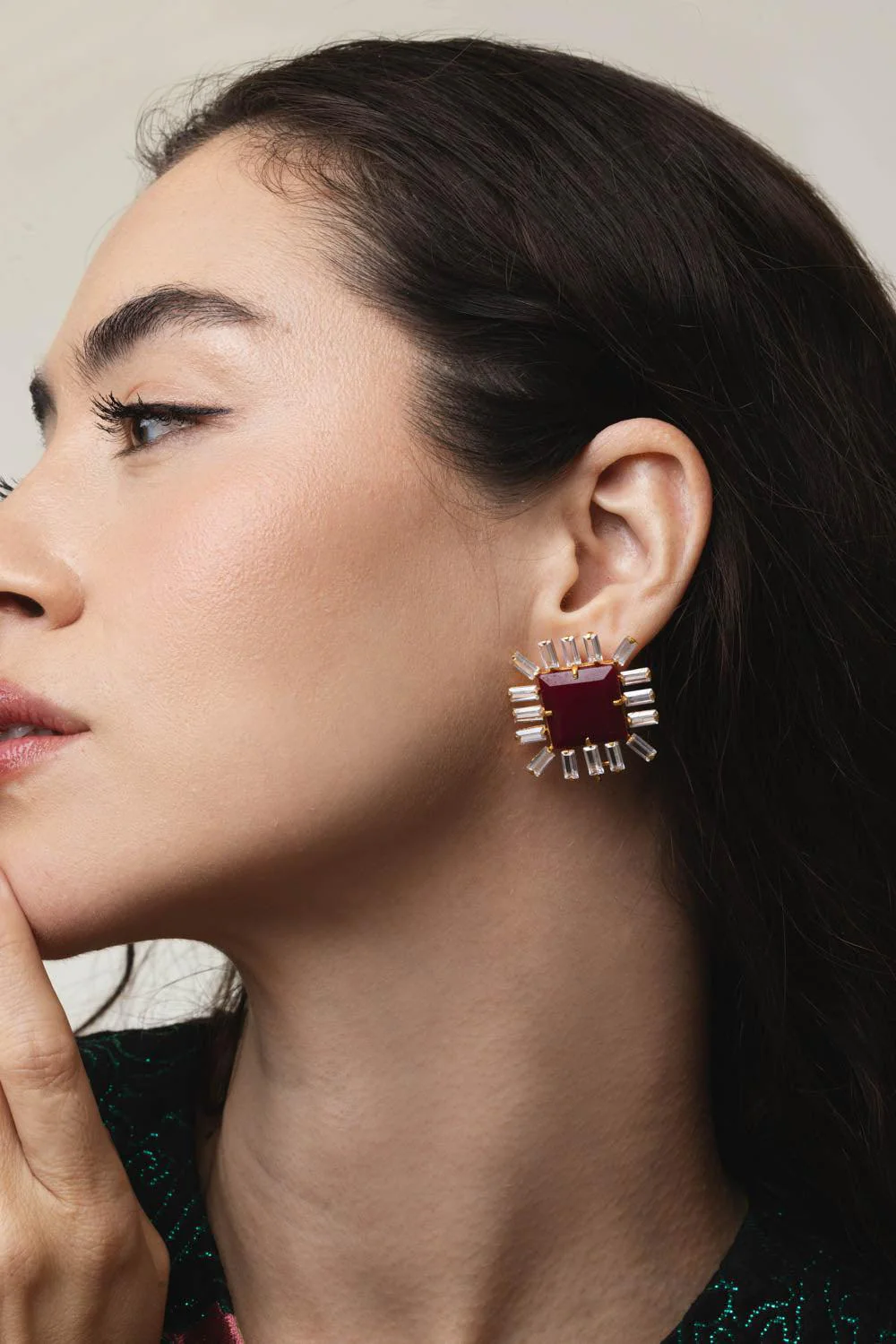 Corrundum Cz Earrings - Image 4