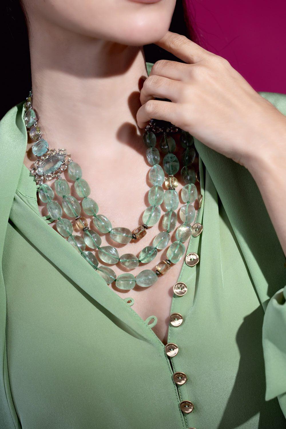 Fluorite Quartz Necklace - Image 3
