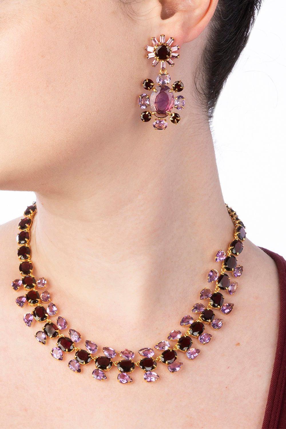 Garnet Amethyst Sharon Necklace - Image 2