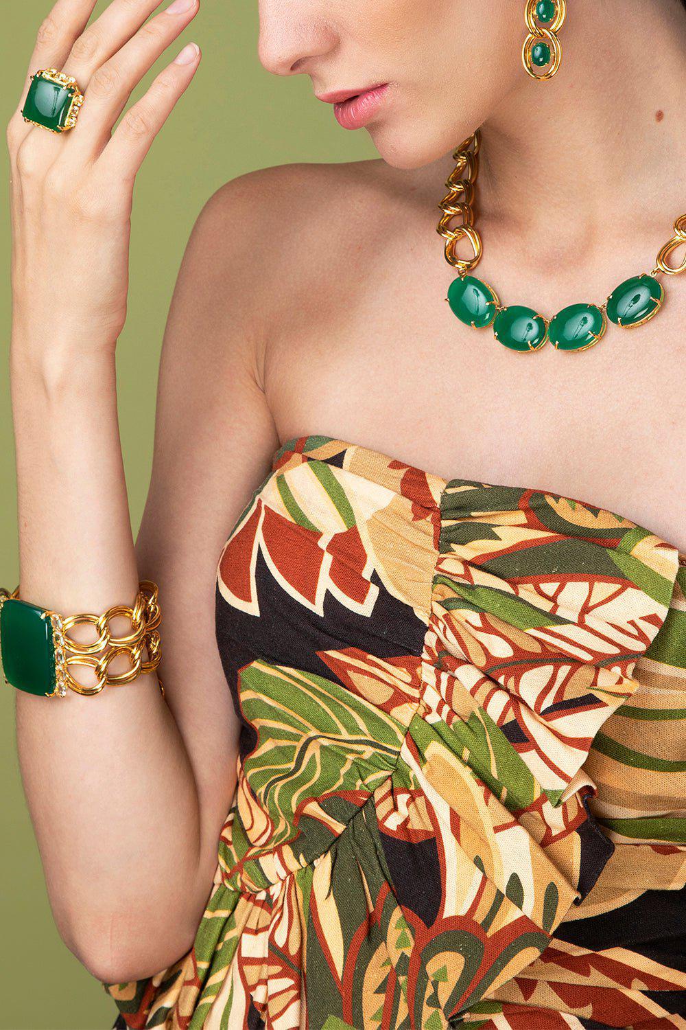 Green Onyx Aitana Ring - Image 2