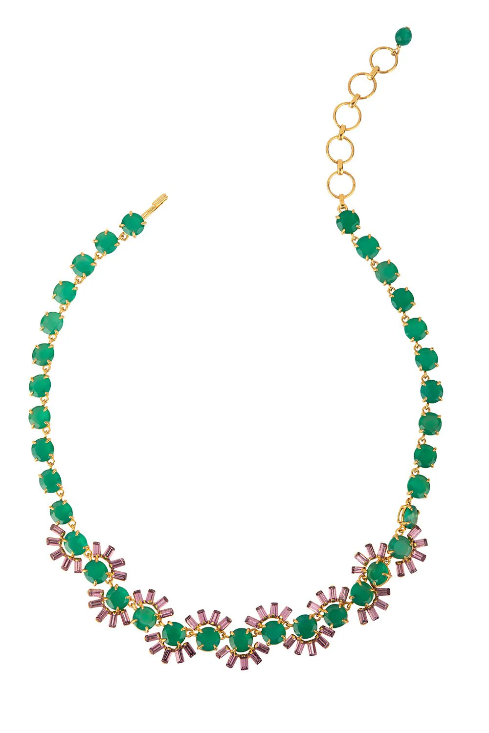Green Onyx Crystal Necklace
