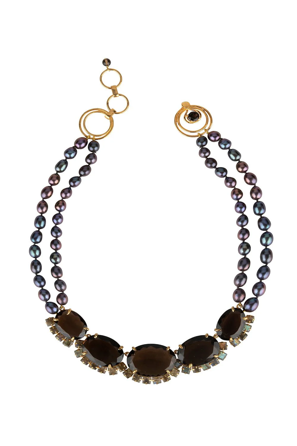 Labradorite Smoky Quartz Necklace