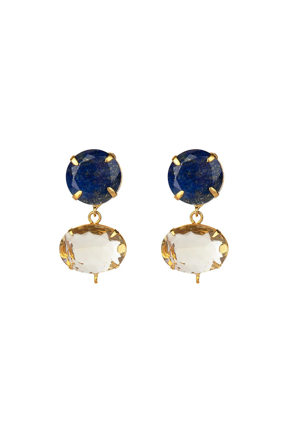 Lapis Quartz Earrings - Image 3