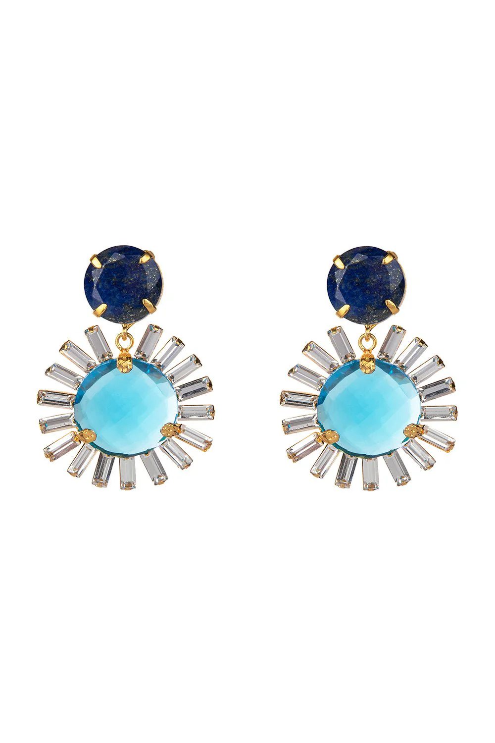 Lapis Quartz Earrings - Image 5