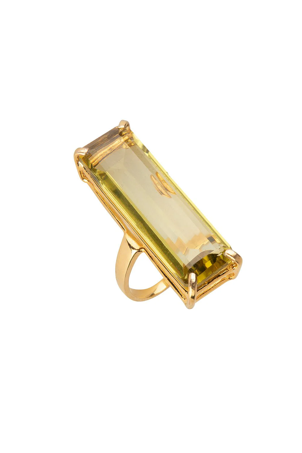 Lemon Quartz Lucille Ring