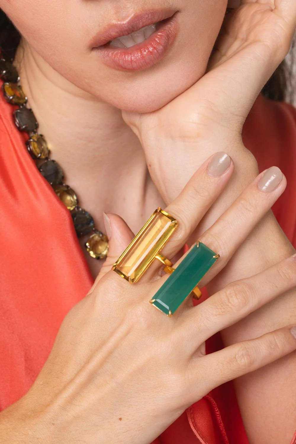 Lemon Quartz Lucille Ring - Image 3