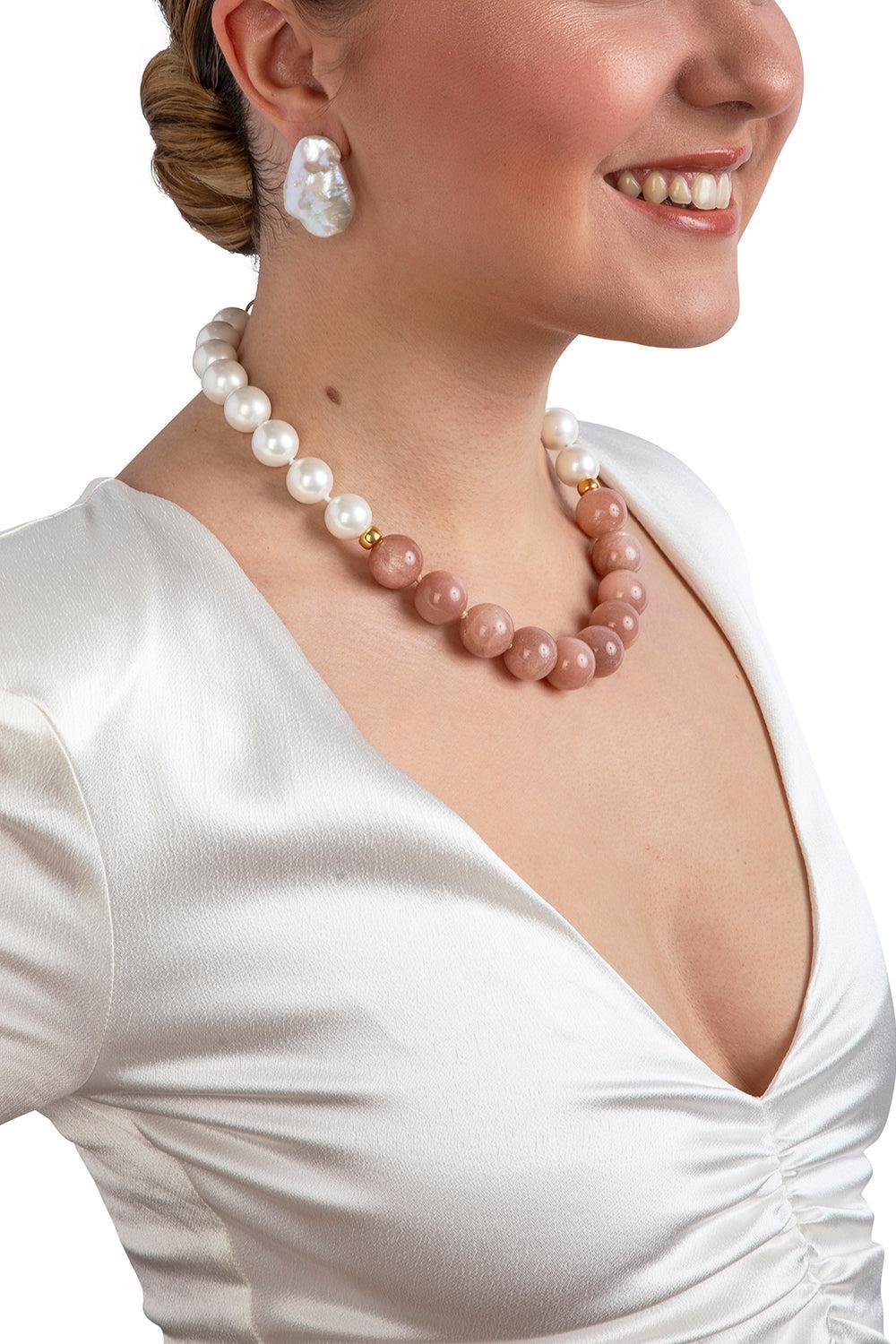 Pearl Tilly Stud Earrings - Image 2