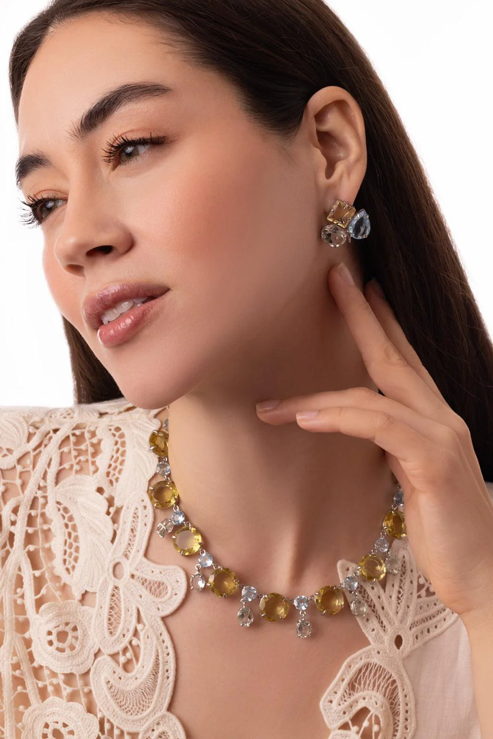 Quartz Eloise Stud Earrings - Image 4