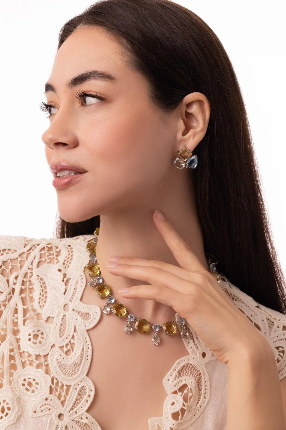 Quartz Eloise Stud Earrings - Image 5