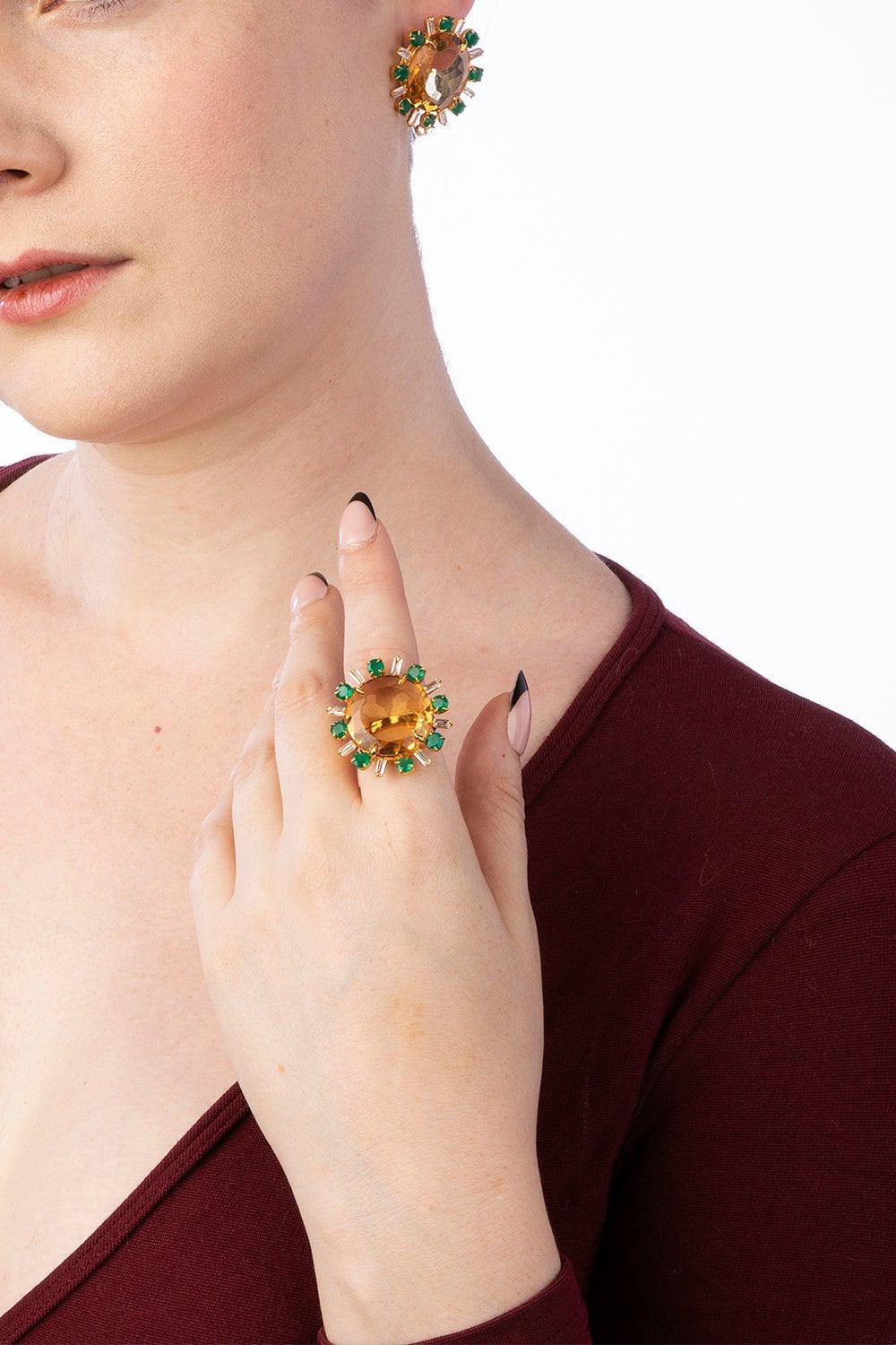Quartz Onyx Elsa Ring - Image 2