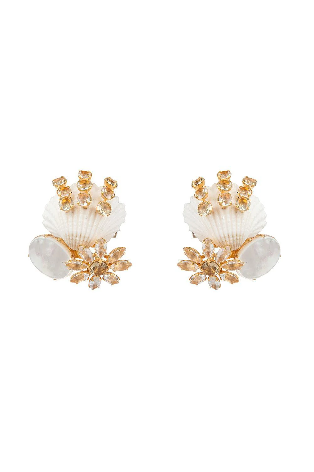 Quartz Pearl Earrings