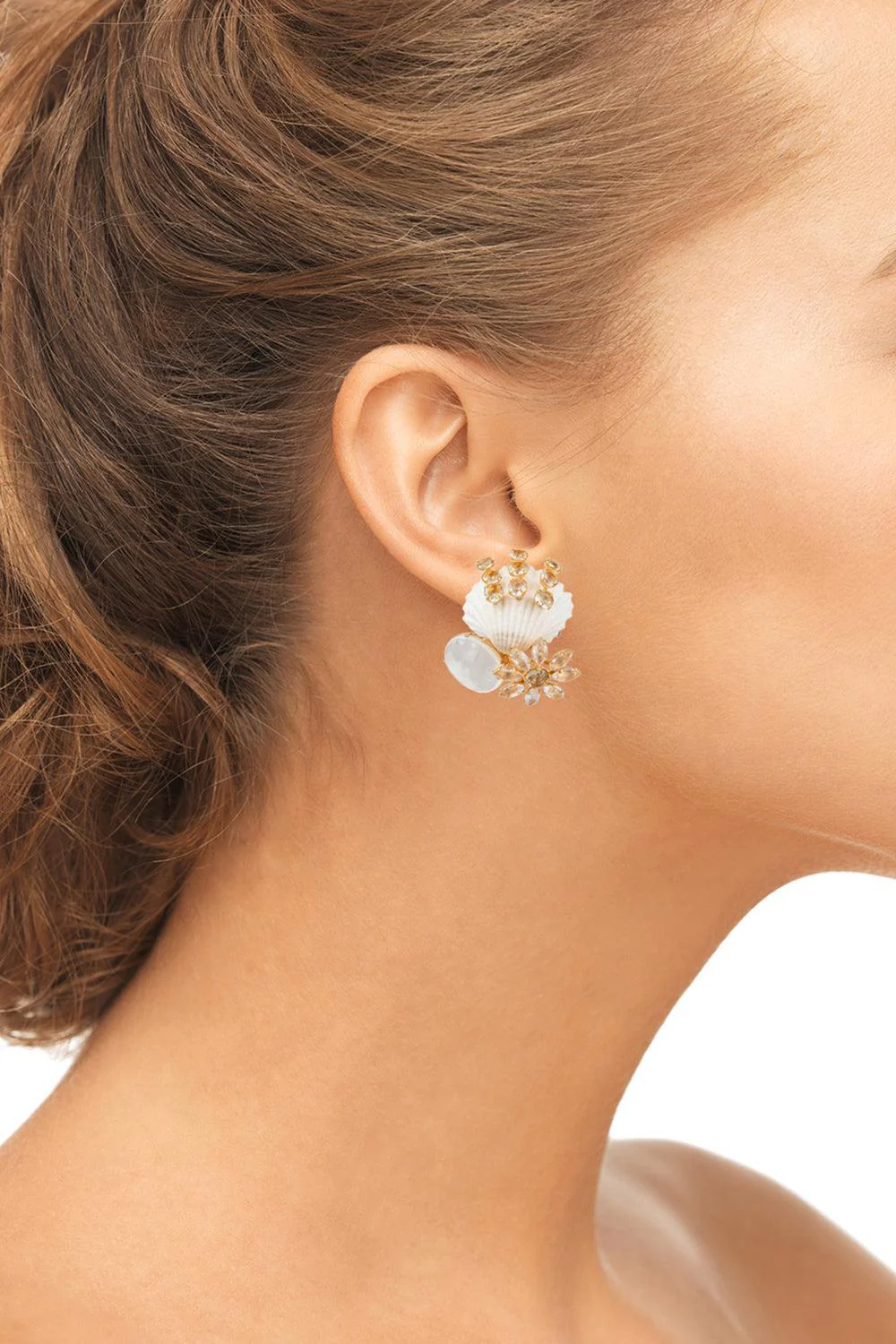Quartz Pearl Earrings - Image 2