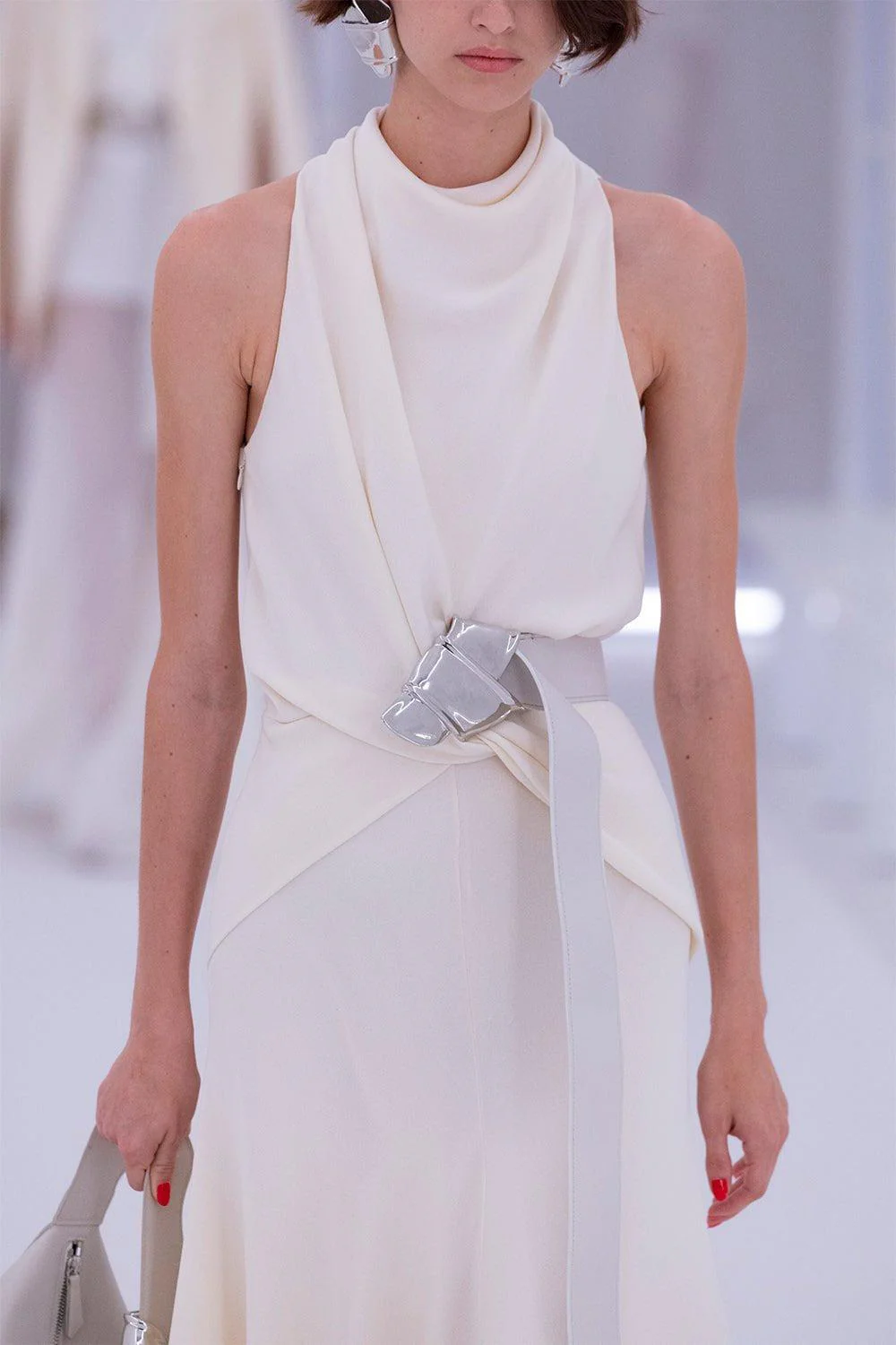 Silver Knot Buckle Belt
