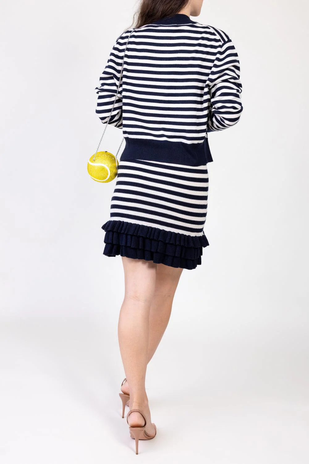 THE AUBREY CARDIGAN - NAVY STRIPE - Image 3