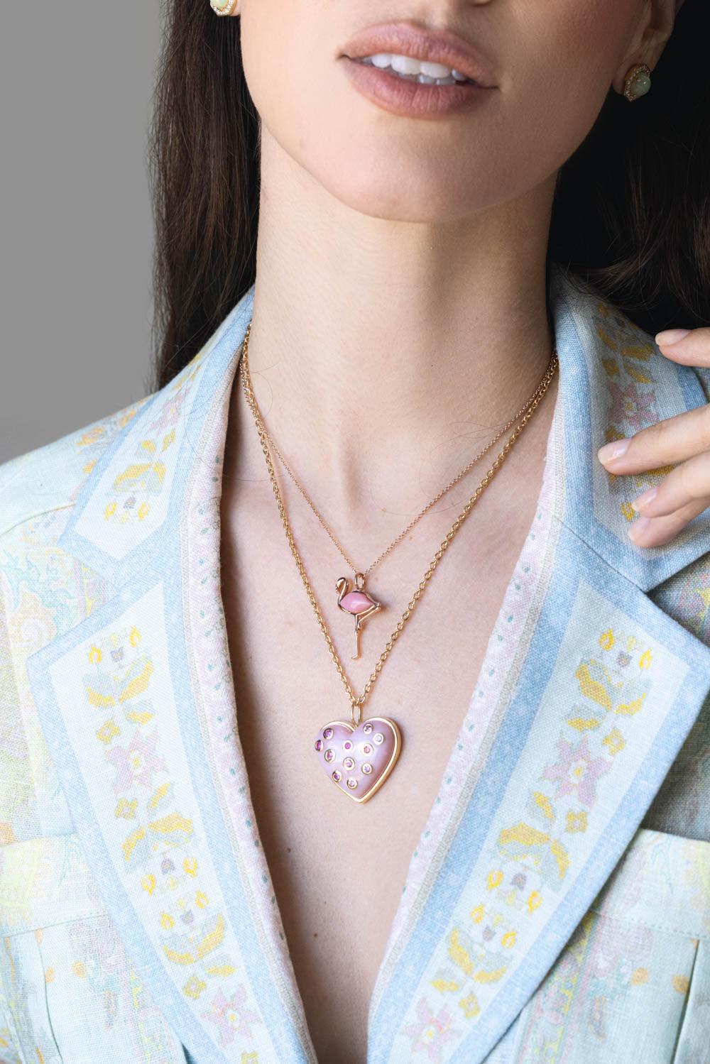 Flamingo Pendant Necklace - Image 3